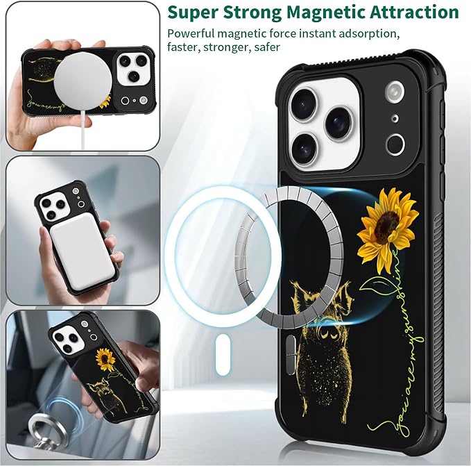 for iPhone 17 Pro Case, for MagSafe Graphic Design for Girl Boy Soft Silicone - Image 2