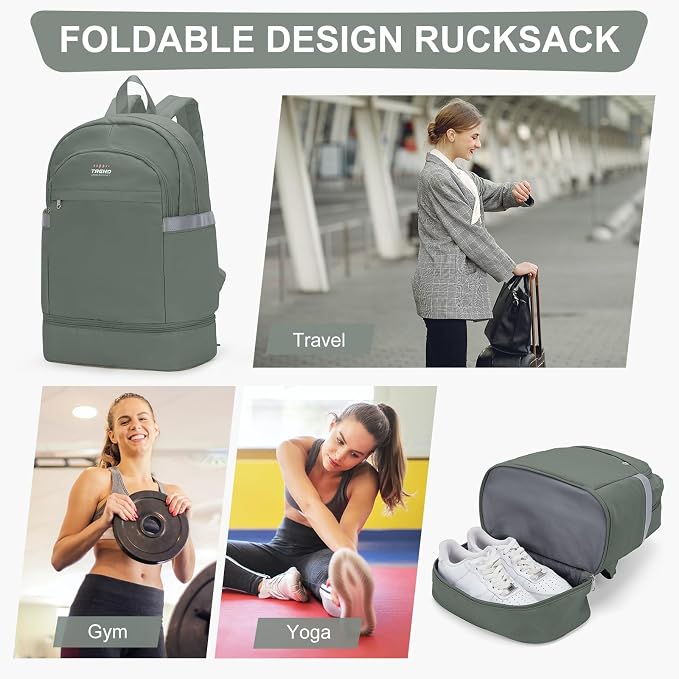 coofay Gym Backpack For Women Men Dance Sports Backpack - Image 8