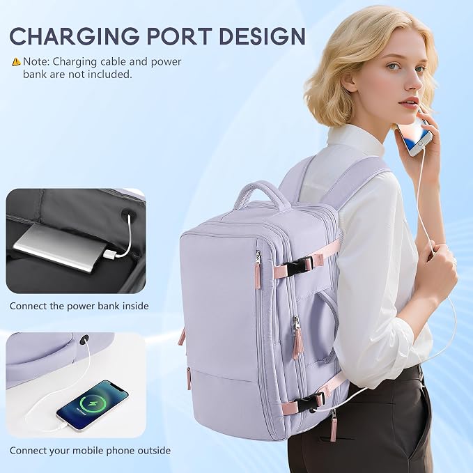 Beraliy Travel Backpack for Women, Airline Approved Backpack, Carry On Backpack - Image 4