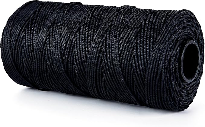 HONGDA Braided Black Nylon String, #18 Tarred Bank Line Twine, 487 Feet Black - Image 5