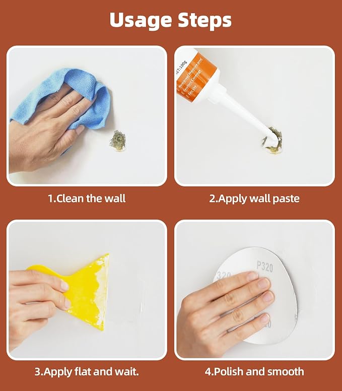 Spackle Wall Repair Kit, Drywall Repair Patch Kit, Simple Small Wall Hole - Image 6