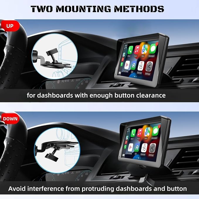 CD Slot Mount for Carplay Screen 17mm Ball Adapter - Image 3