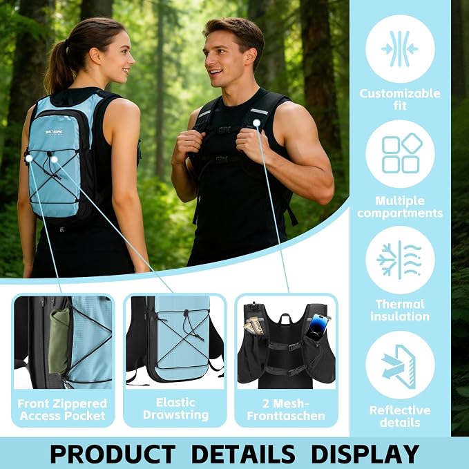 Hydration Pack Backpack, Insulated Hiking Water Backpack - Image 6