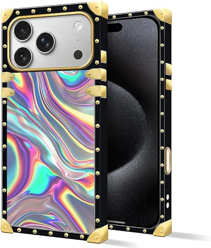 for iPhone 17 Pro Max Case Luxury Golden Decoration - Image 2