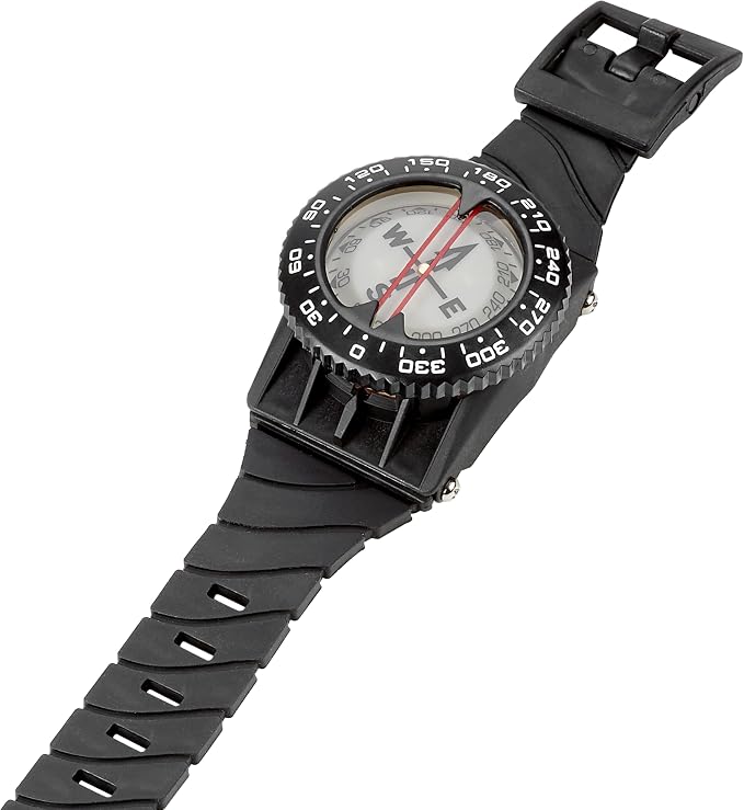 Italian Design 360° Ratcheted Rotating Bezel Scuba Diver Compass, Waterproof - Image 2