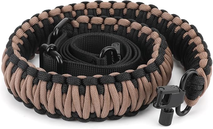 Double Braide 550LB Shotgun Sling 2 Point Paracord Rifle Sling, Non-Slip by FlipfitHoslimar