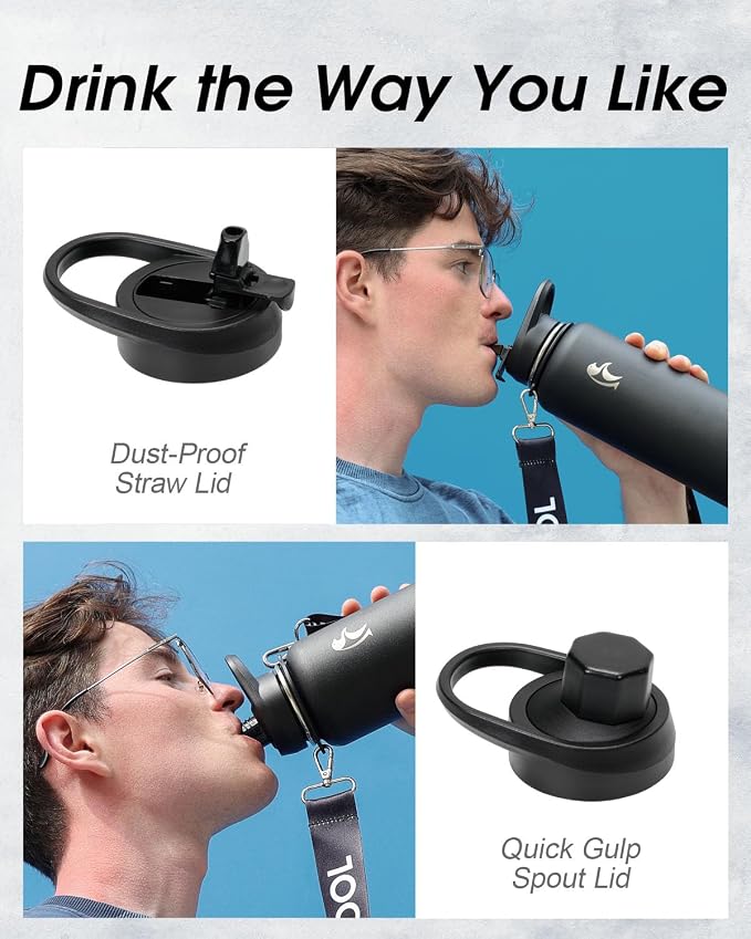 Coolflask 32 oz Water Bottle - Image 4
