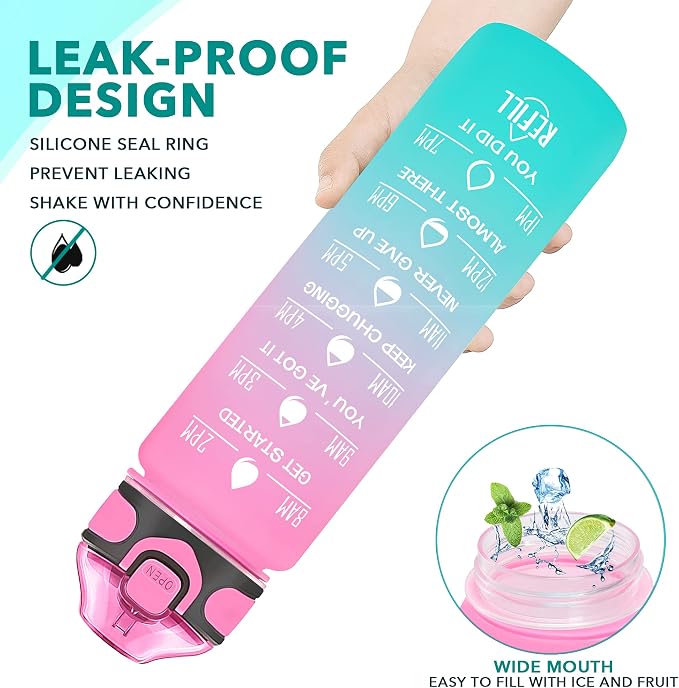 Enerbone 32 oz Drinking Water Bottle - Image 4