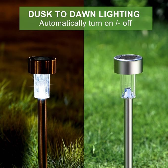 Dream Master Solar Lights Outdoor Waterproof, Stainless Steel LED Landscape - Image 6