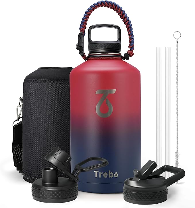 Trebo 1 Gallon Water Bottle Insulated by StayHotStayColdStayGreen