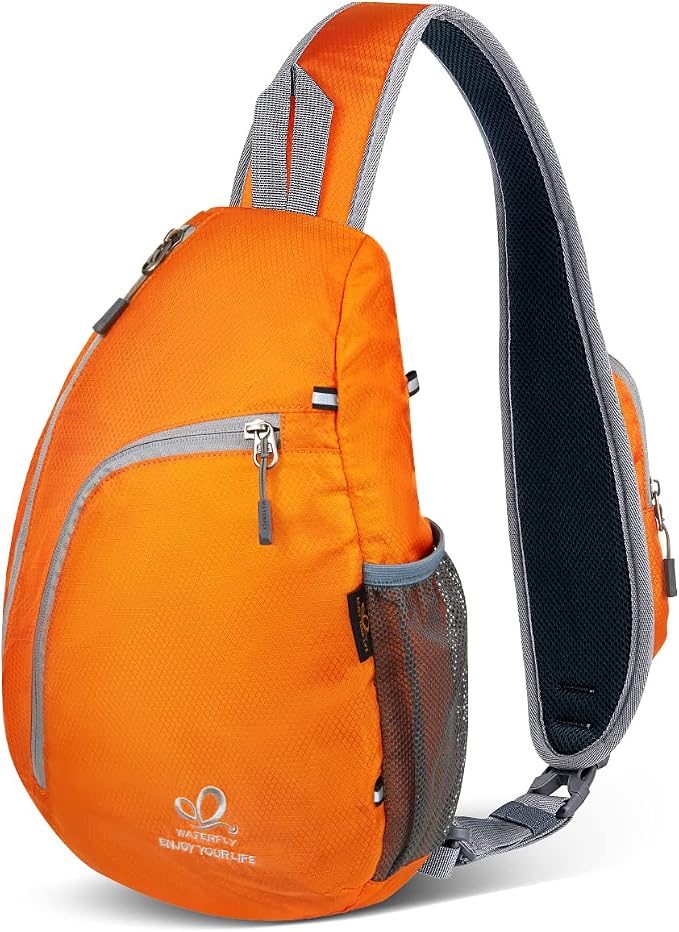 WATERFLY Crossbody Sling Bag Small Water Resistant Backpack Lightweight by Waterfly