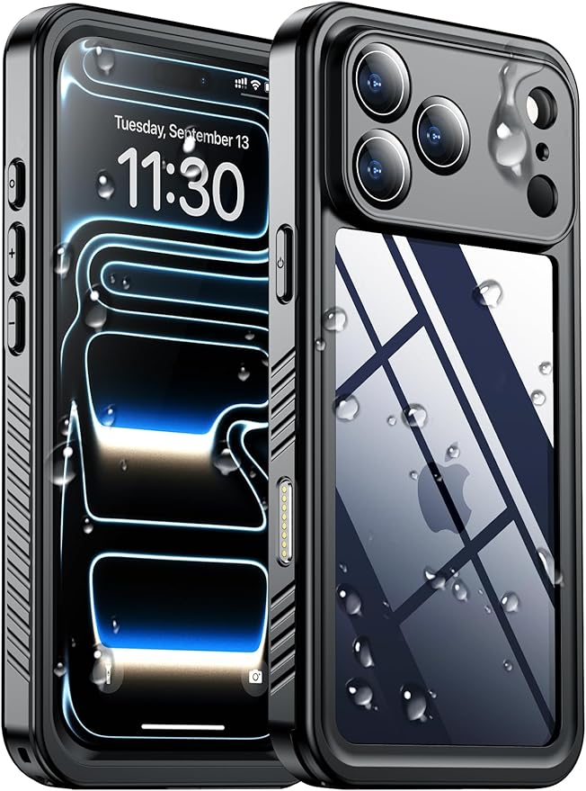 SPIDERCASE for iPhone 17 Pro Case Waterproof, Built-in Lens & Screen Protector by SPIDERCASE
