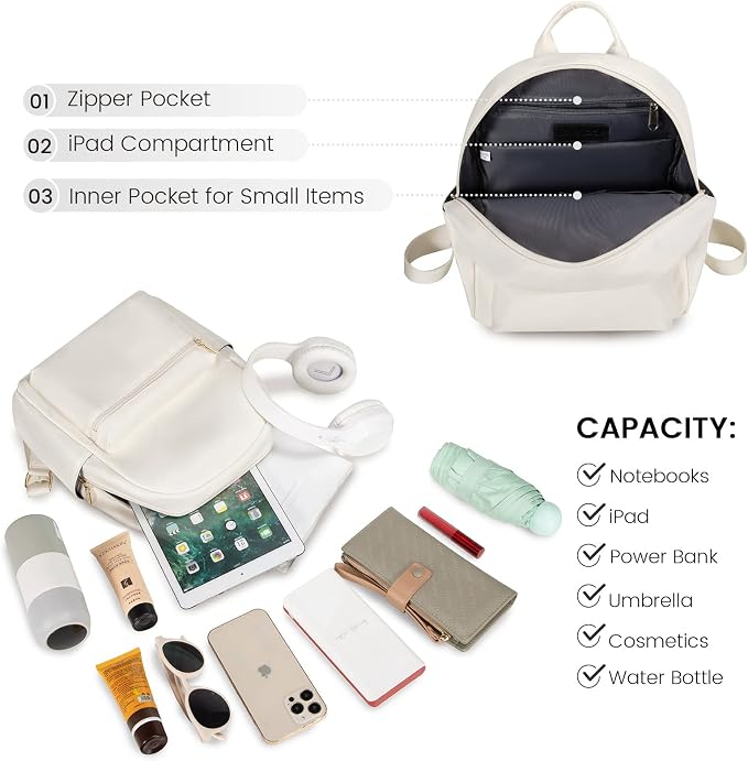 LOVEVOOK Mini Backpack for Women Light Weight Small Waterproof Backpack Purses - Image 3