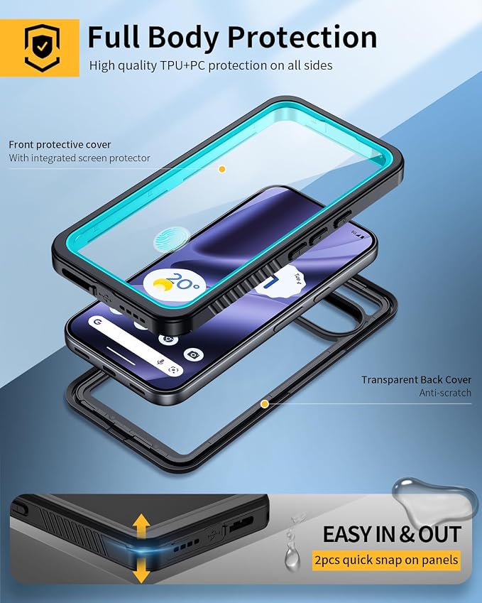 Lanhiem Pixel 10 Pro XL Case, IP68 Waterproof Dustproof Case - Image 4