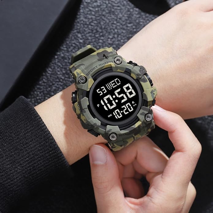 FANMIS Mens Military Multifunction Digital LED Watch Electronic Waterproof - Image 5