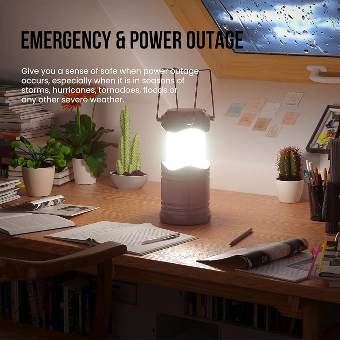 Lichamp LED Camping Lantern, 4 Pack Battery Powered Flashlight - Image 2