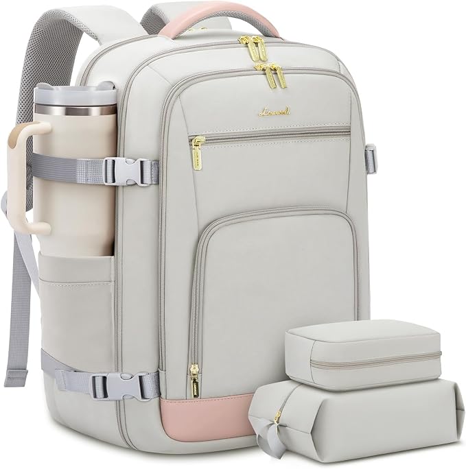 LOVEVOOK Travel Backpack For Women, 40L Carry On Backpack Flight Approved by LOVEVOOK