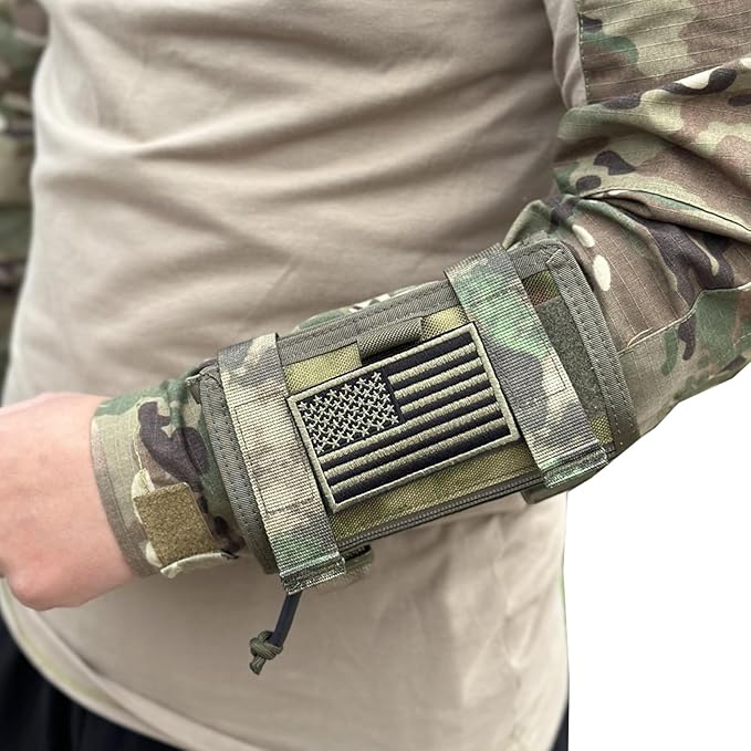 Tactical Arm Sleeve Map Pouch Case Documets Holder Wrist Case Wrist Map Holder by tactifans