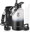 Trebo Water Bottle 64oz with Paracord Handle, Half Gallon Large Vacuum Triple by StayHotStayColdStayGreen