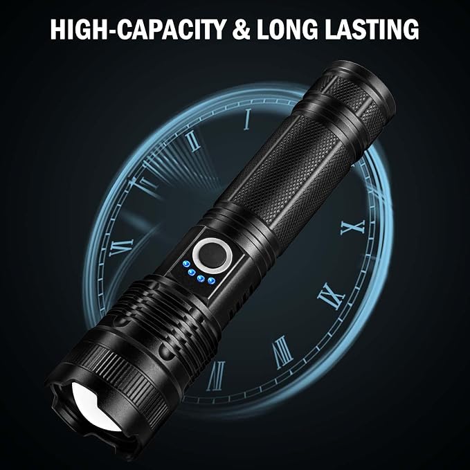 Lylting Led Flashlights High Lumens Rechargeable 2 Pack, 99000 Lumen Super - Image 5