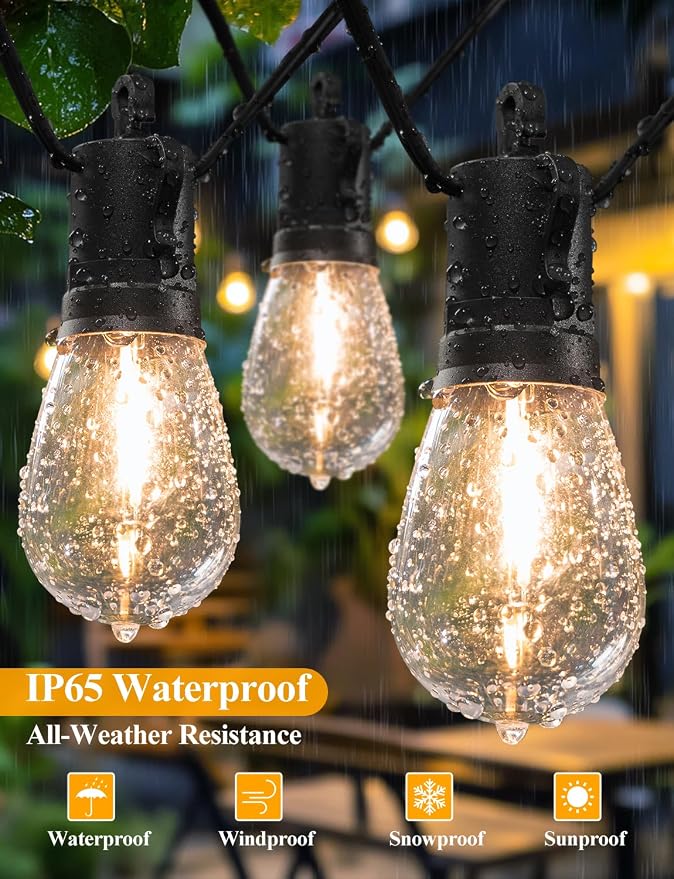 Brightever 50FT LED String Lights, Outdoor Lights - Image 5