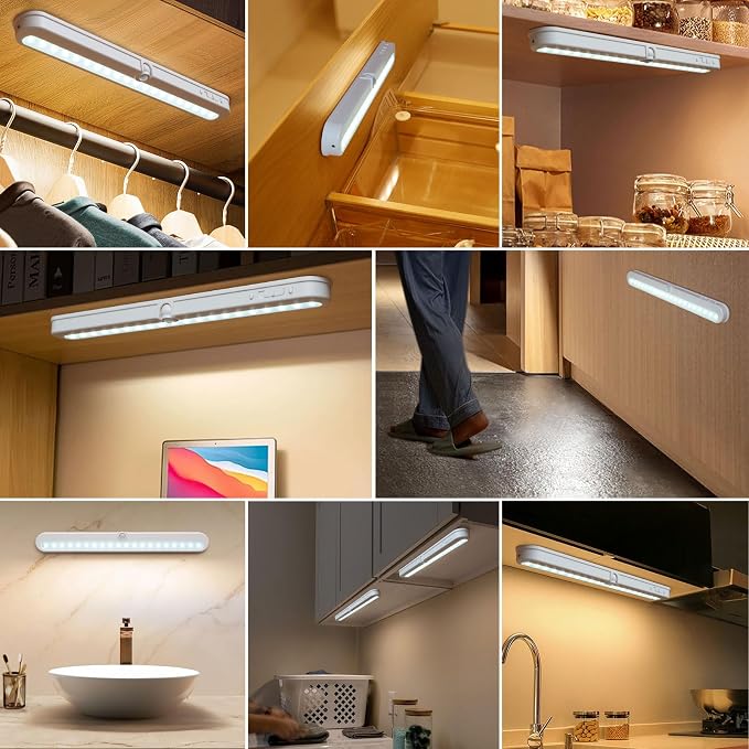 BLS T01L LED Closet Light, Super Bright 20 LED Under Cabinet Lighting Battery - Image 6