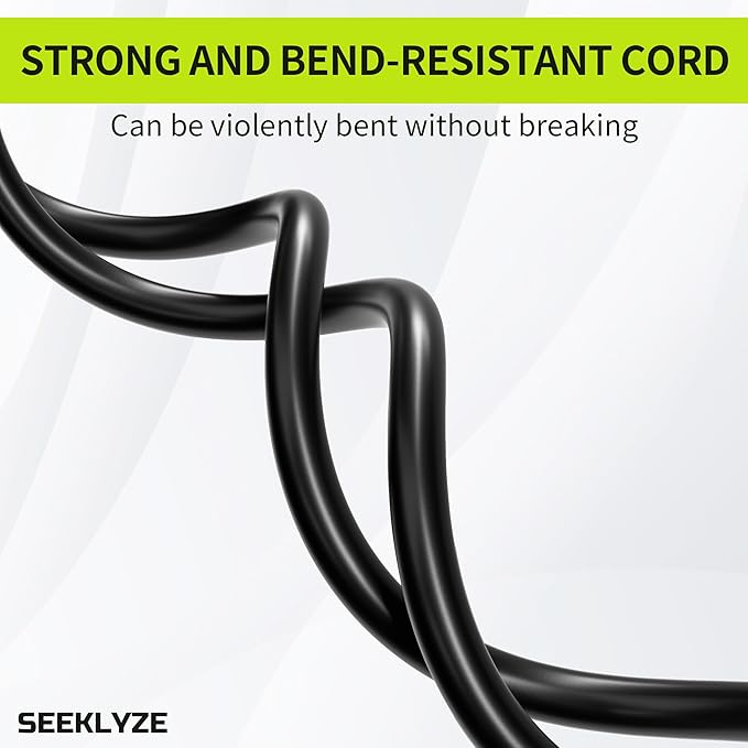 Short Extension Cord 1FT 2 Pack, 16 AWG Black Power Cord Indoor - Image 5