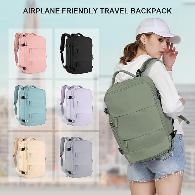 coowoz Travel Backpack For Women Men, Carry On Backpack, Hiking Backpack - Image 7