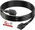 18/3 Indoor Extension Cord 6 FT, 3 Prong Power Cable, Suitable by Skrizcable