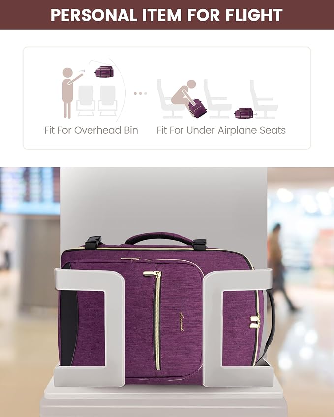 LOVEVOOK Travel Backpack for Women & Men 40L, Airline Approved Carry On - Image 4