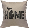 TKS MITLAN Michigan Home State Pillow Covers 18 x 18 Inch Map Home America by TKS+MITLAN