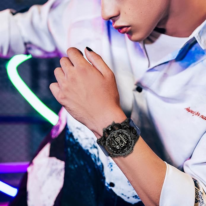 FANMIS Mens Military Multifunction Digital LED Watch Electronic Waterproof - Image 4