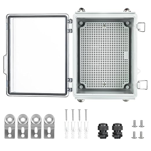 Waterproof Electrical Junction Box，IP67 Waterproof Clear ABS Plastic Enclosure by IGEYAPA