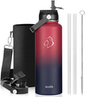 BUZIO 40oz Insulated Water Bottle, Triple Wall Vacuum Stainless Steel Water by BUZIO