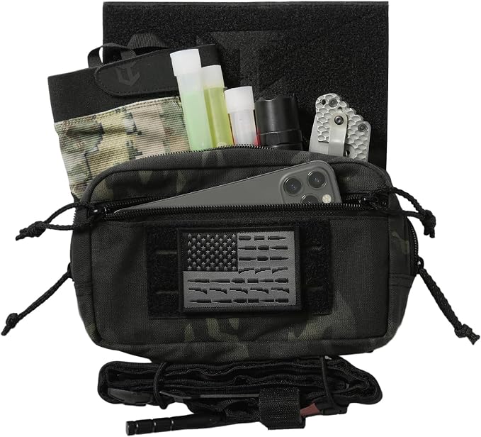Tactical Admin Pouch Laser Cut MOLLE EDC Tool Organizer - Image 3