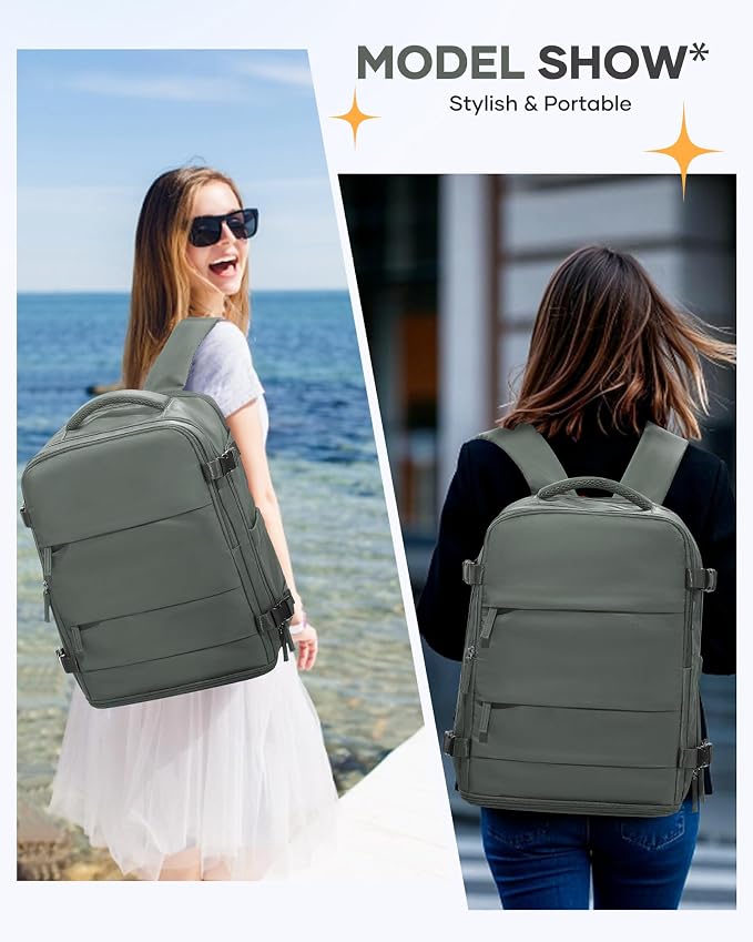 Large Travel Backpack for Women Airline Approved Carry on Backpack for - Image 2