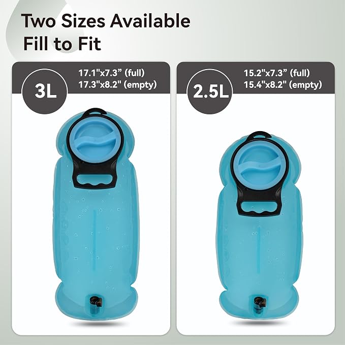 MARCHWAY 2L/2.5L/3L TPU Hydration Bladder, Ultra Durable Water Reservoir Bag - Image 6