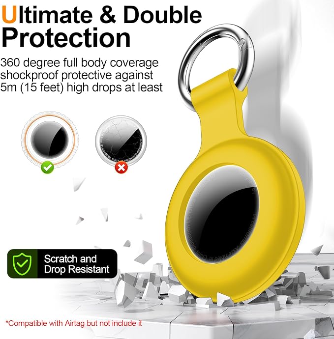 1|2|4Pack for Apple AirTag Holder, for Air Tag 2nd &1st Genaretion, Waterproof - Image 4