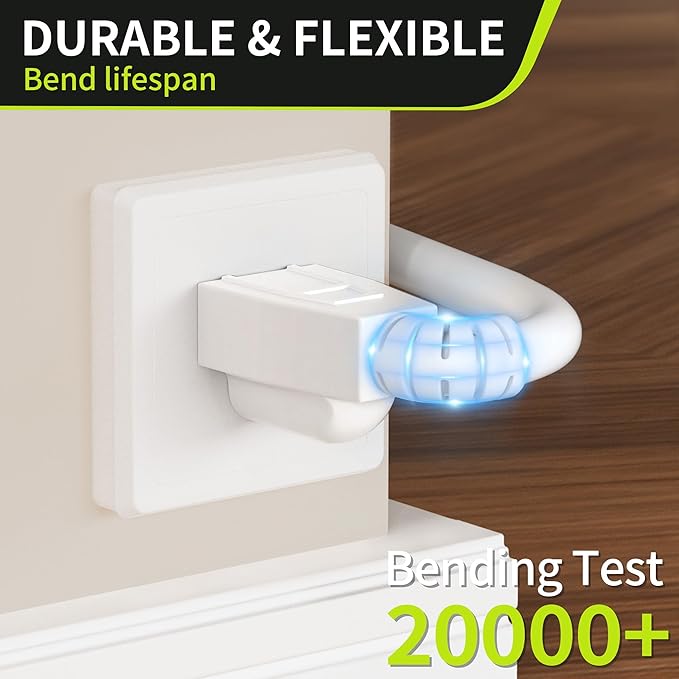 16/3 White Extension Cord 6 FT, Indoor Extension Cord - Image 4