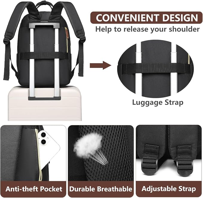 Laptop Backpack for Women College Bookbag - Image 5