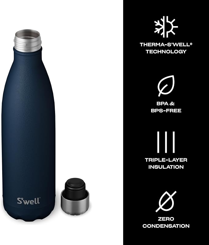 S'well Stainless Steel Water Bottle, Triple Layered Vacuum Insulated Containers - Image 4