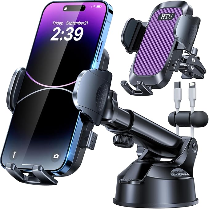 HTU 2026 Ultimate Best【True Military-Grade & Safety Cert】Car Phone by HTU15yearsincarmounts