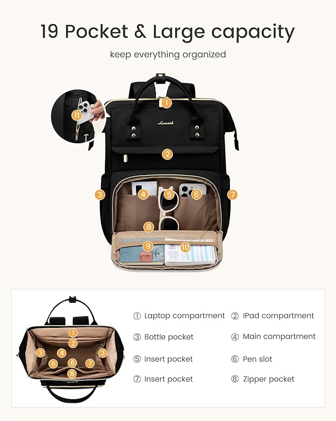 LOVEVOOK Laptop Backpack for Women - Image 4