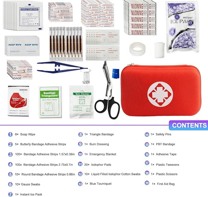 Car First Aid Kits 275Pcs Survival Gear Home Travel Size Small Emergency Kit - Image 2