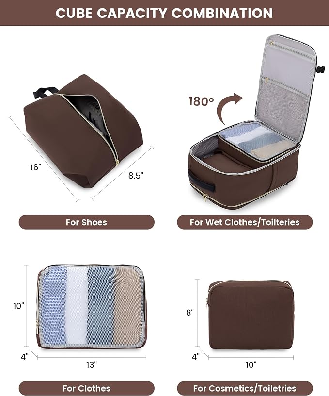 LOVEVOOK Large Travel Backpack for Women, TSA Carry on Backpack for Airplanes - Image 4