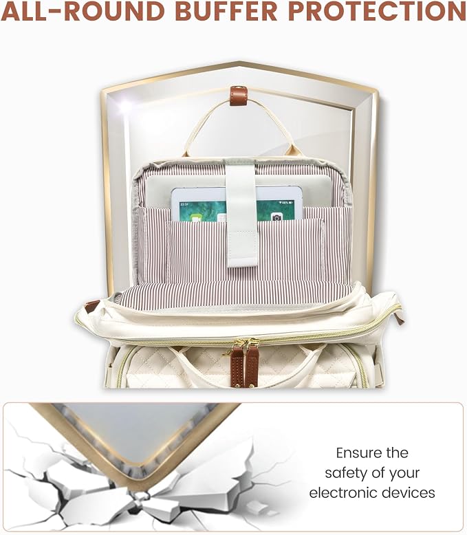 LOVEVOOK Laptop Backpack for Women, 15.6'' Waterproof Nurse Bag Teacher Work - Image 6