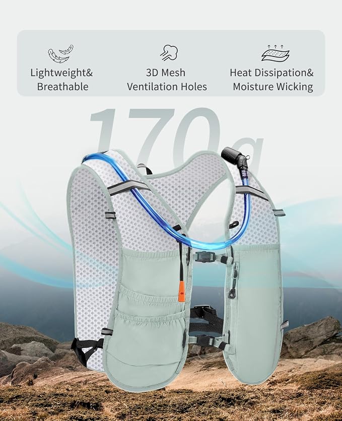 ECOHUB Running Hydration Vest Backpack, Lightweight Breathable Pack - Image 2