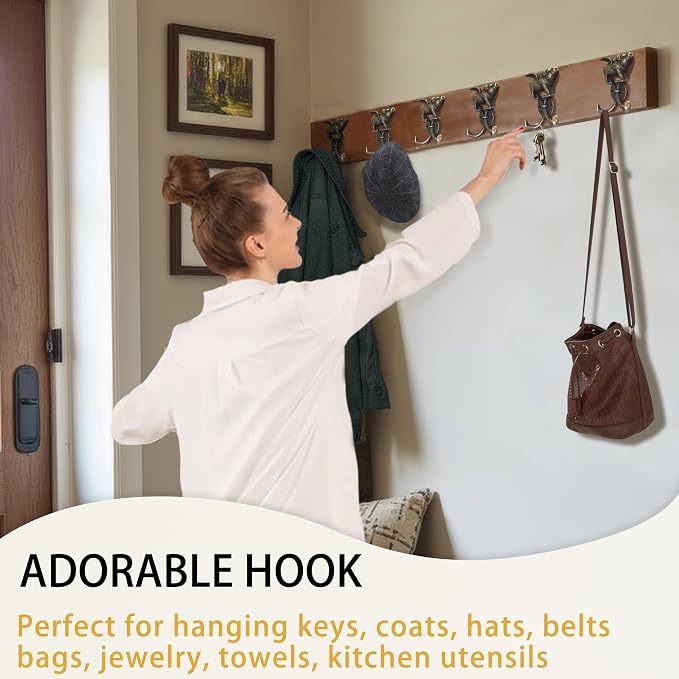 Cute Flying Pig Decorative Wall Double Hook - Image 2