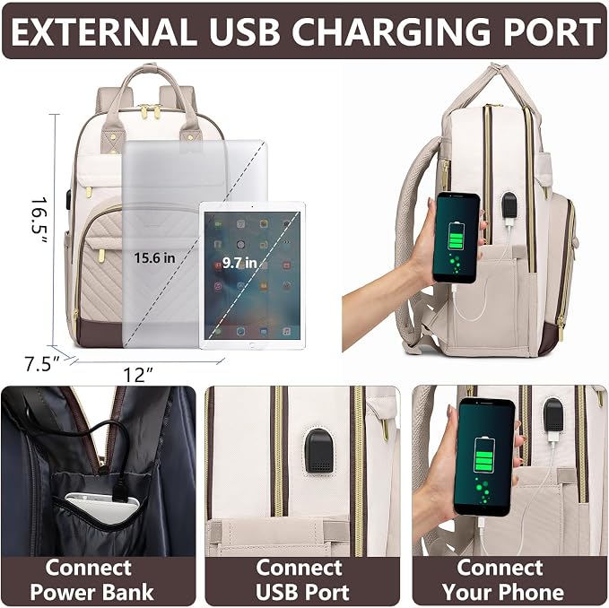 Laptop Backpack for Women Work Bag - Image 4