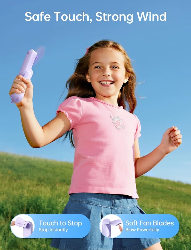 JISULIFE Handheld Fan 8 Plus: All-in-One Mini Fan - Image 7
